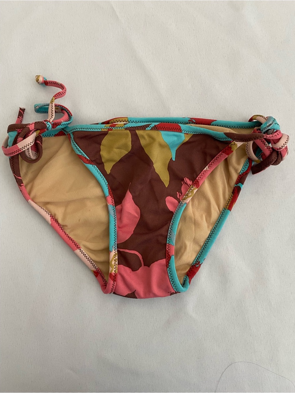 BCBG Max Azria Women’s Bikini Bottom XS Swimwear Swimsuit Tie Waist Low Rise